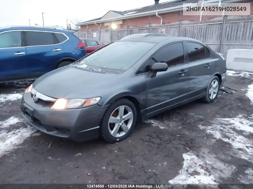 2HGFA16219H028549 2009 Honda Civic Dx/Dx-A