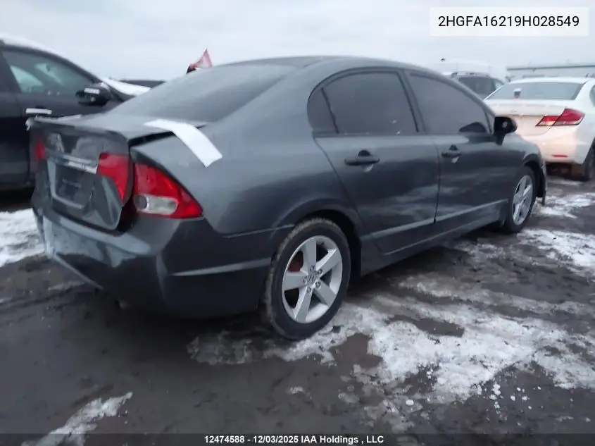 2HGFA16219H028549 2009 Honda Civic Dx/Dx-A