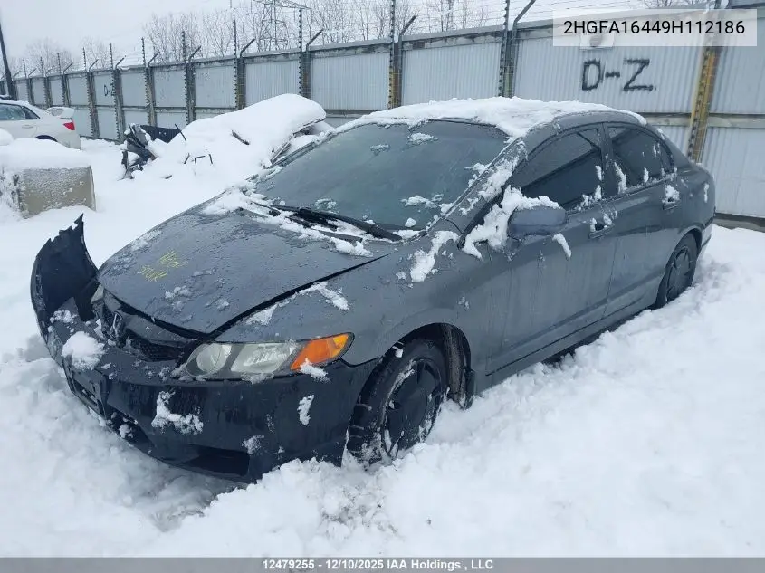 2HGFA16449H112186 2009 Honda Civic Dx-G