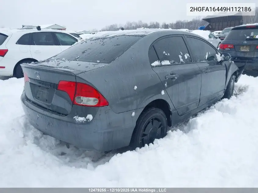 2HGFA16449H112186 2009 Honda Civic Dx-G