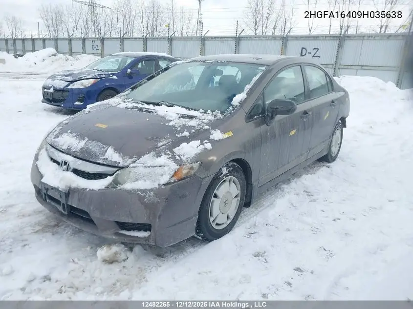 2HGFA16409H035638 2009 Honda Civic Dx-G