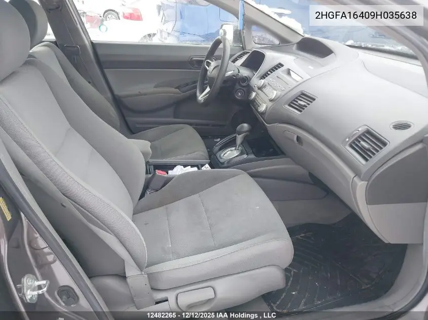 2HGFA16409H035638 2009 Honda Civic Dx-G