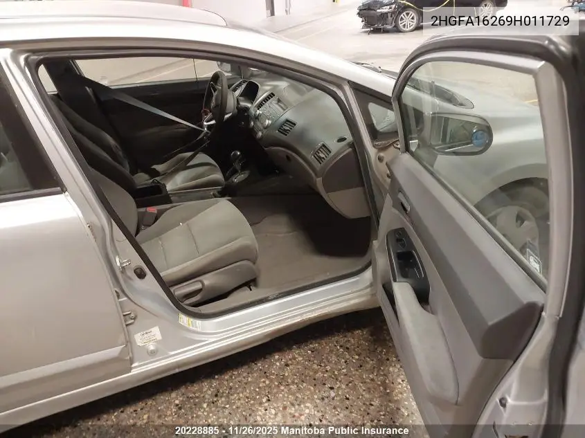 2HGFA16269H011729 2009 Honda Civic Dx