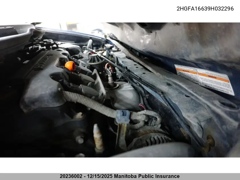 2HGFA16639H032296 2009 Honda Civic Sport