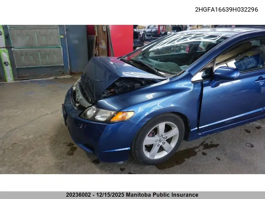 2HGFA16639H032296 2009 Honda Civic Sport