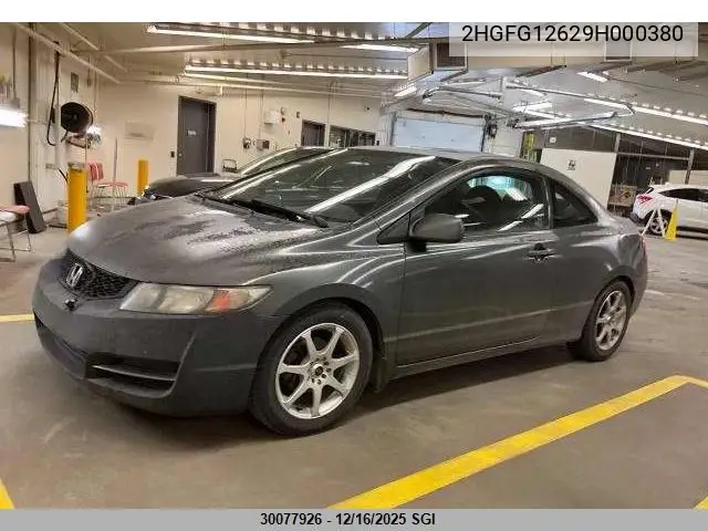 2HGFG12629H000380 2009 Honda Civic Lx