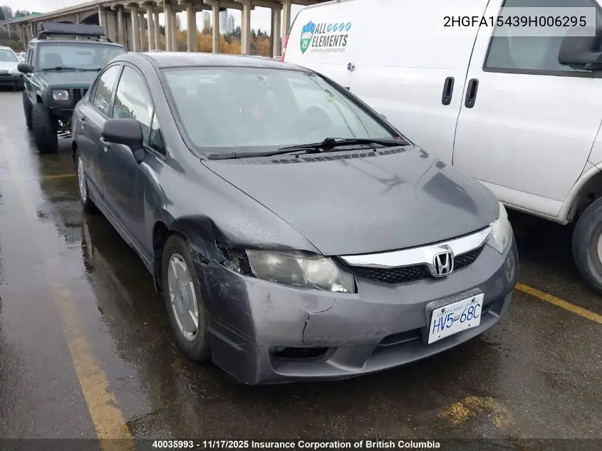 2HGFA15439H006295 2009 Honda Civic Dx-G