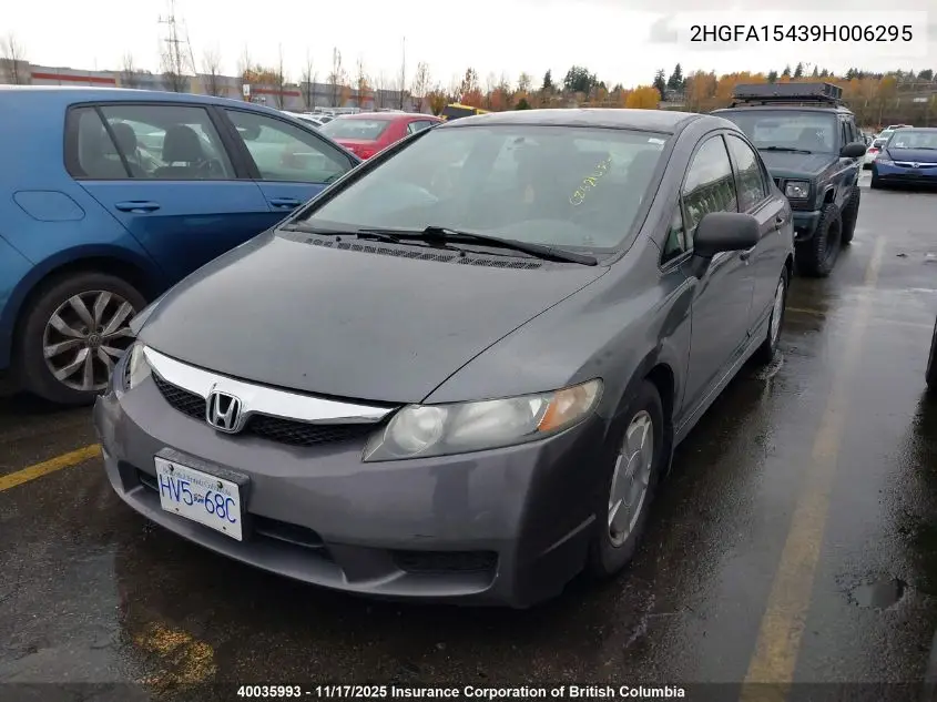2HGFA15439H006295 2009 Honda Civic Dx-G