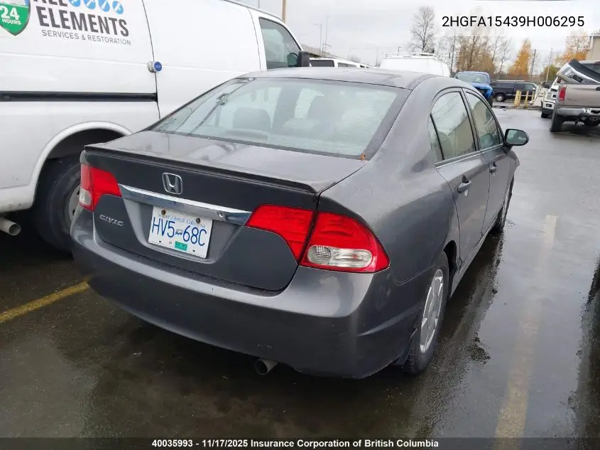 2HGFA15439H006295 2009 Honda Civic Dx-G