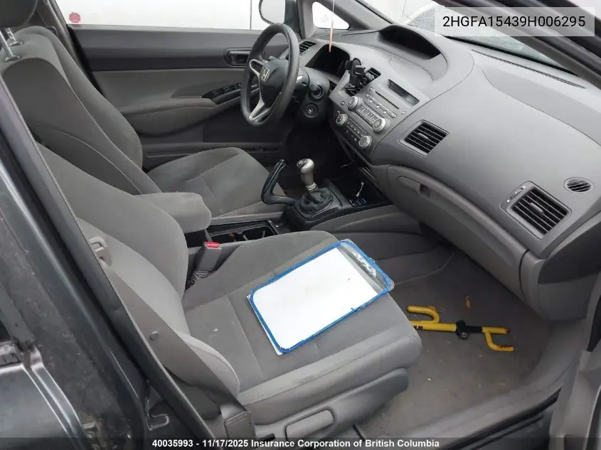 2HGFA15439H006295 2009 Honda Civic Dx-G
