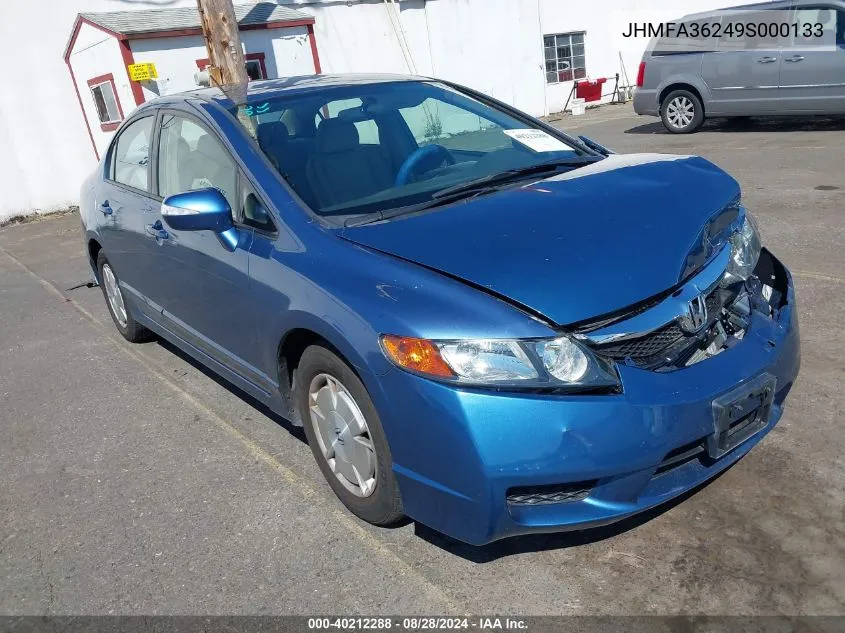 JHMFA36249S000133 2009 Honda Civic Hybrid