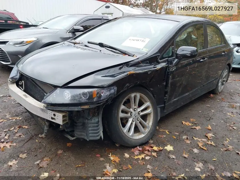 1HGFA16569L027927 2009 Honda Civic Lx