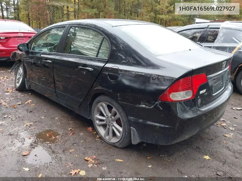 1HGFA16569L027927 2009 Honda Civic Lx