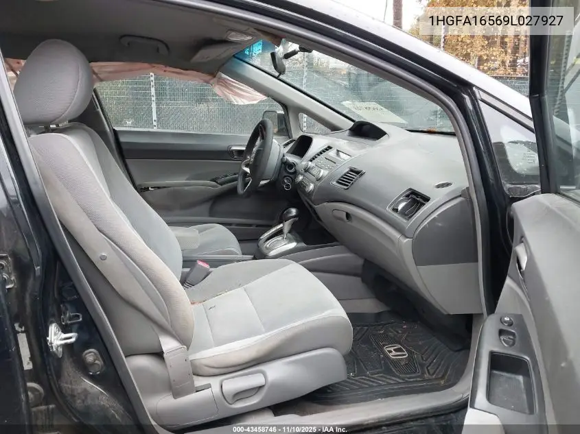 1HGFA16569L027927 2009 Honda Civic Lx