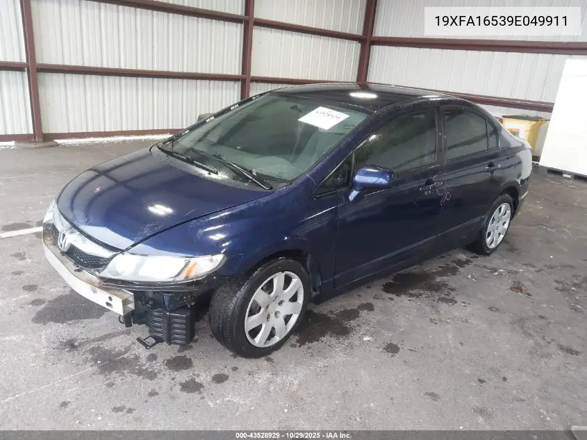19XFA16539E049911 2009 Honda Civic Lx