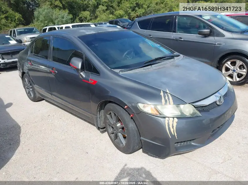 2HGFA16589H341723 2009 Honda Civic Lx