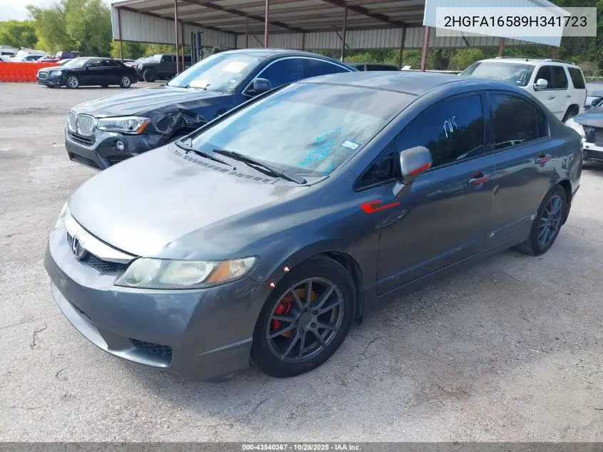2HGFA16589H341723 2009 Honda Civic Lx