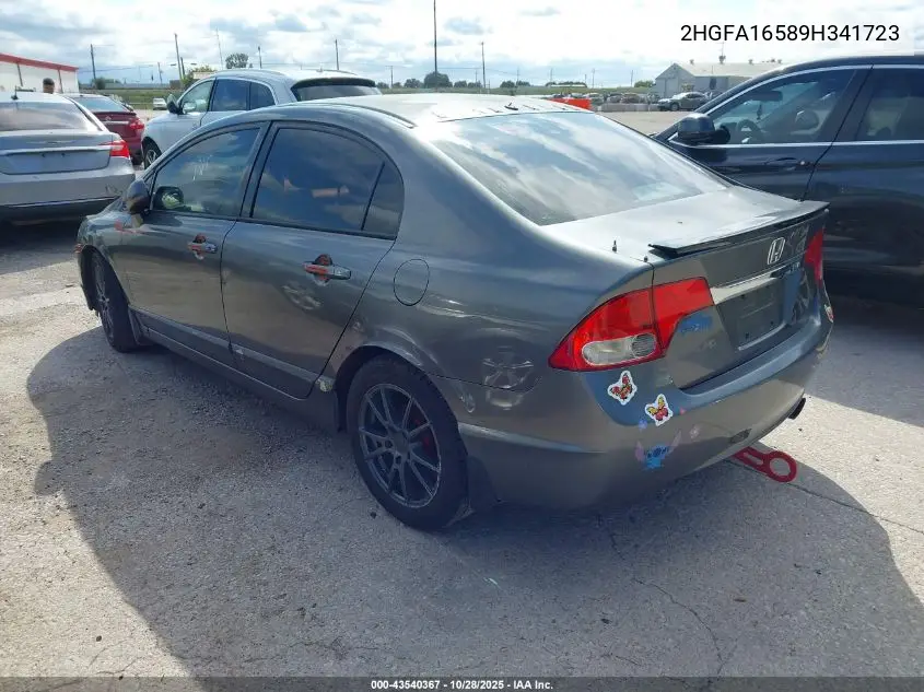 2HGFA16589H341723 2009 Honda Civic Lx