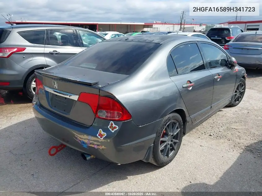 2HGFA16589H341723 2009 Honda Civic Lx