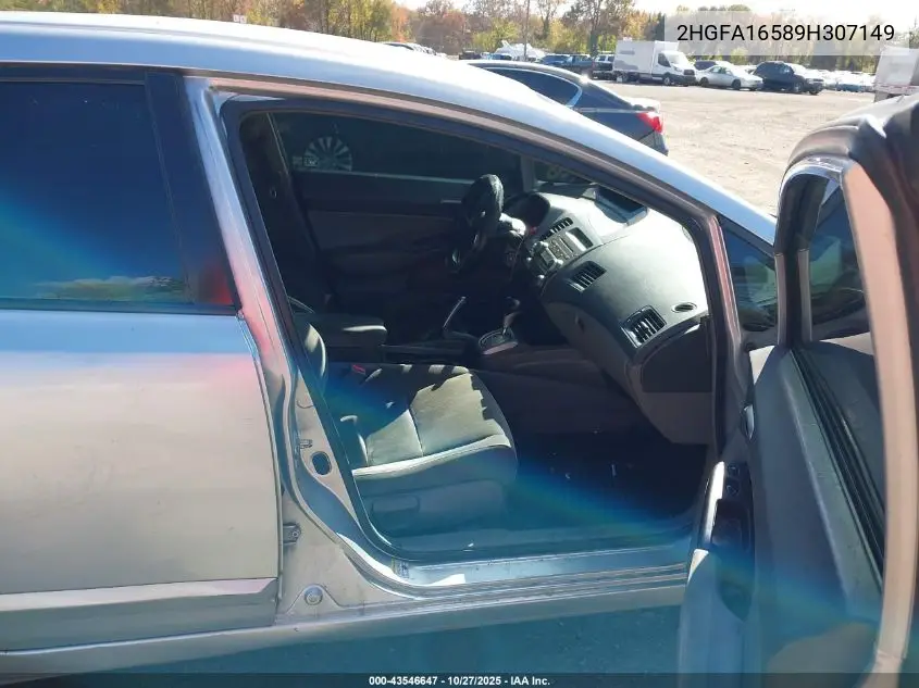 2HGFA16589H307149 2009 Honda Civic Lx