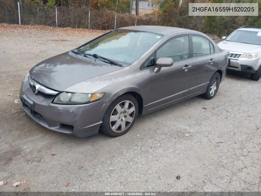 2HGFA16559H520205 2009 Honda Civic Lx