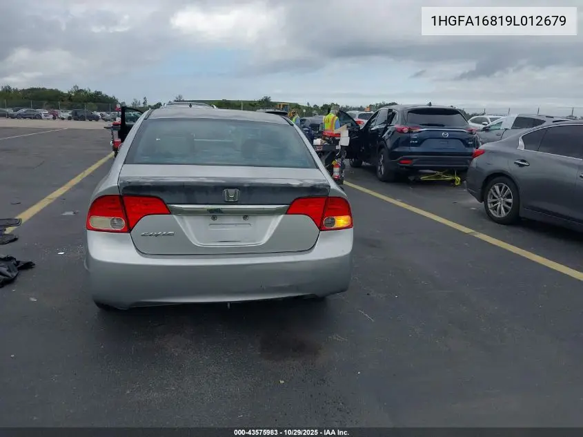 1HGFA16819L012679 2009 Honda Civic Ex