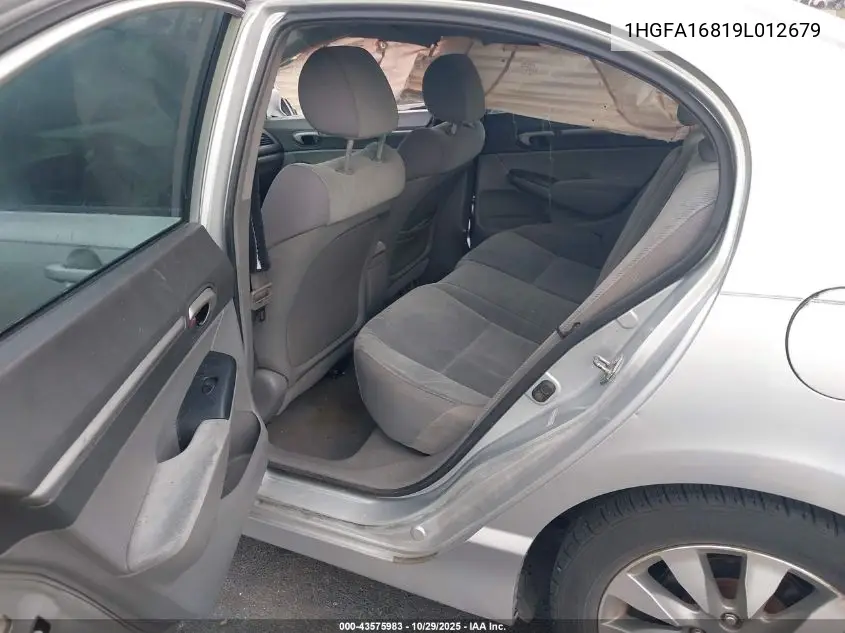 1HGFA16819L012679 2009 Honda Civic Ex