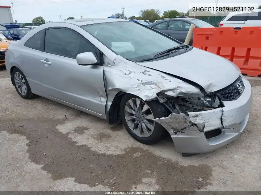 2HGFG12829H521102 2009 Honda Civic Ex