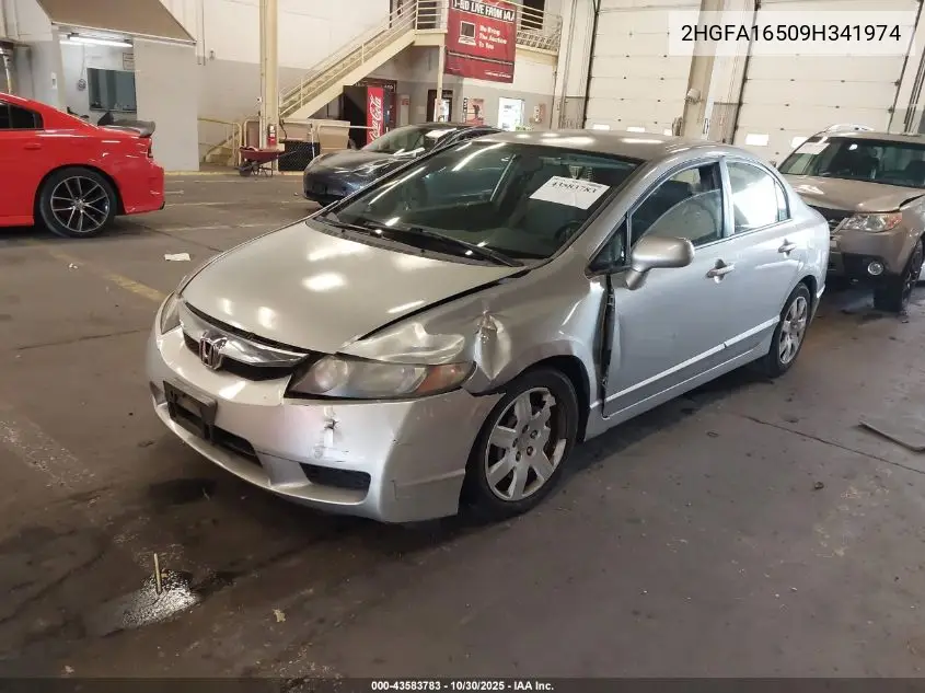2HGFA16509H341974 2009 Honda Civic Lx