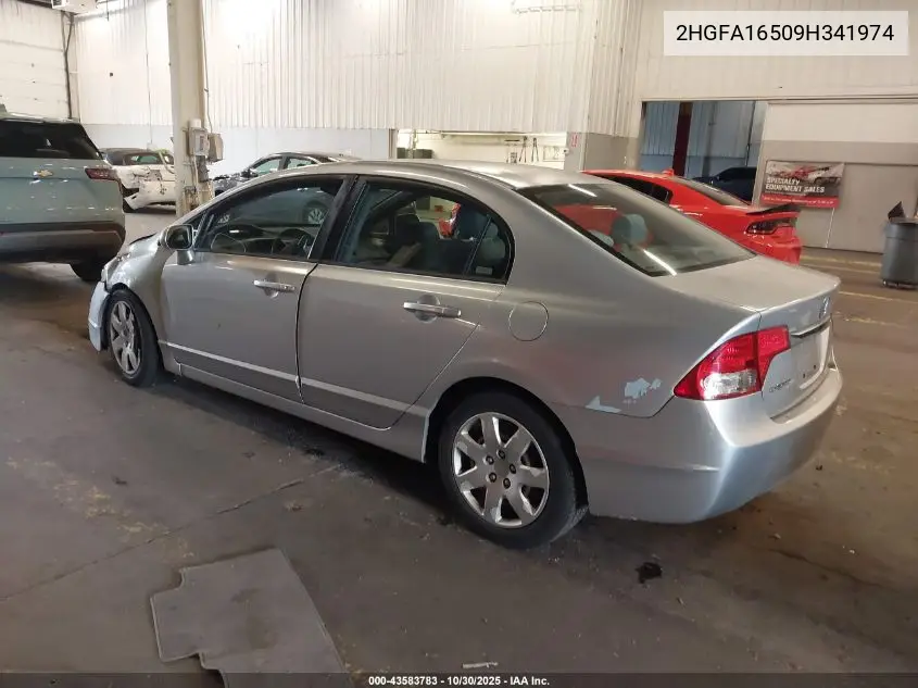 2HGFA16509H341974 2009 Honda Civic Lx