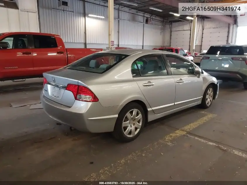 2HGFA16509H341974 2009 Honda Civic Lx