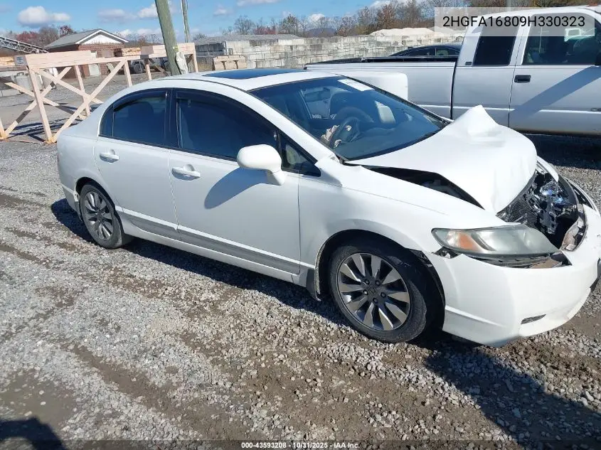 2HGFA16809H330323 2009 Honda Civic Ex