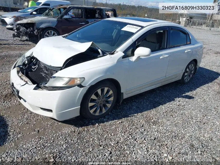 2HGFA16809H330323 2009 Honda Civic Ex