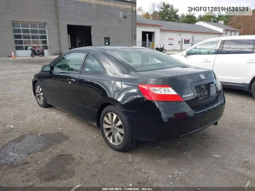 2HGFG12859H538539 2009 Honda Civic Ex