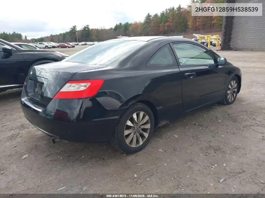 2HGFG12859H538539 2009 Honda Civic Ex