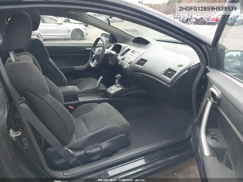 2HGFG12859H538539 2009 Honda Civic Ex