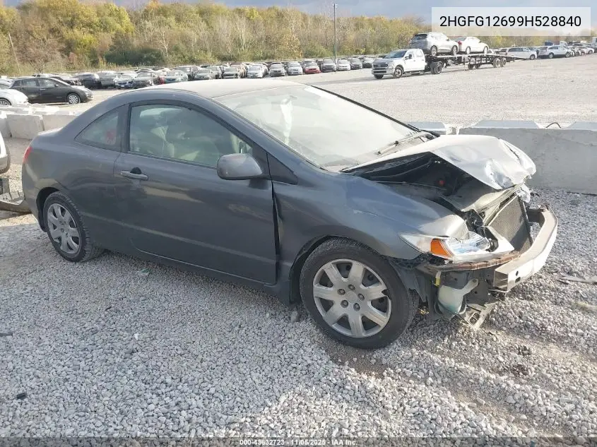 2HGFG12699H528840 2009 Honda Civic Lx