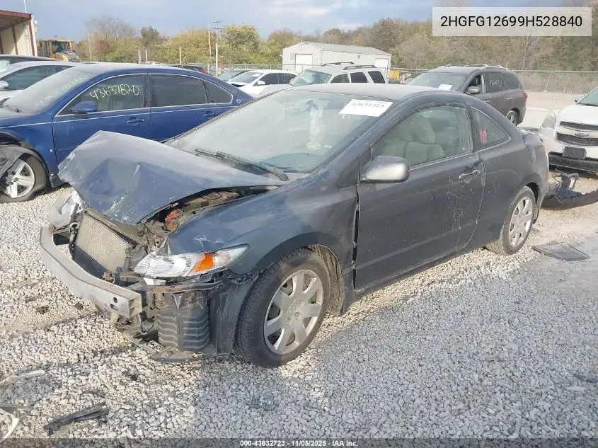 2HGFG12699H528840 2009 Honda Civic Lx