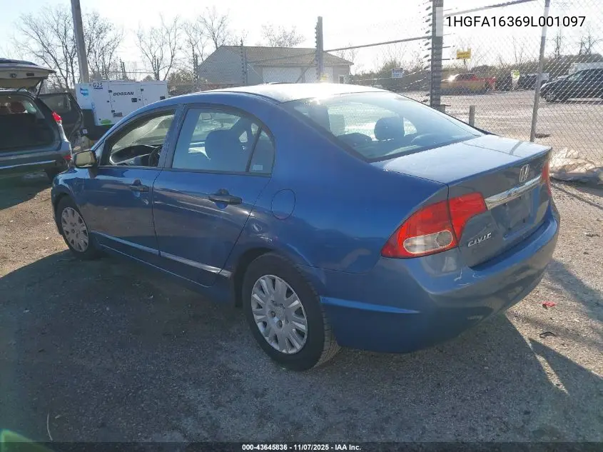 1HGFA16369L001097 2009 Honda Civic Vp