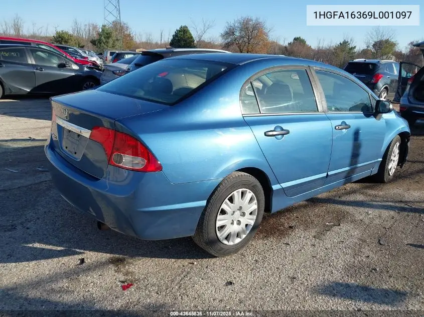 1HGFA16369L001097 2009 Honda Civic Vp