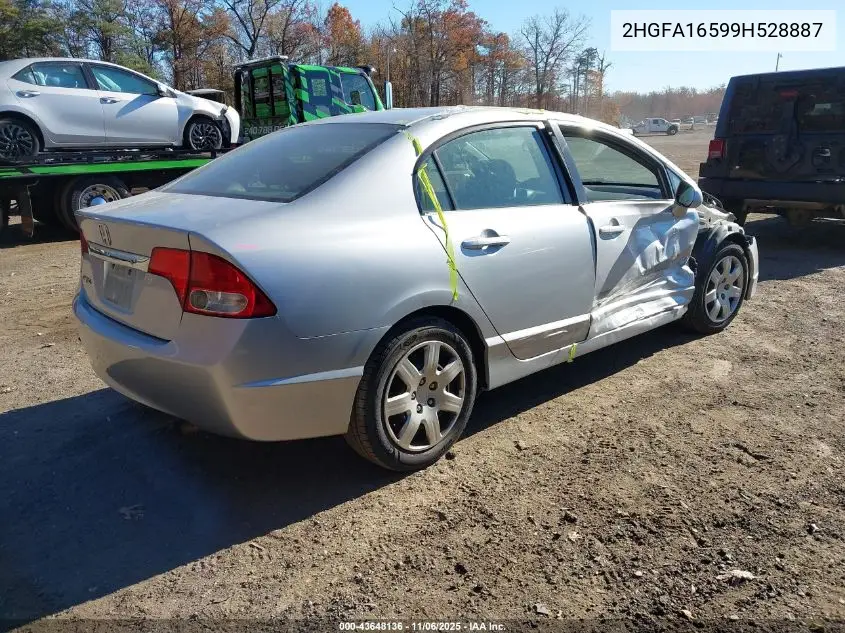 2HGFA16599H528887 2009 Honda Civic Lx