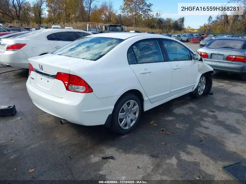 2HGFA16559H368281 2009 Honda Civic Lx