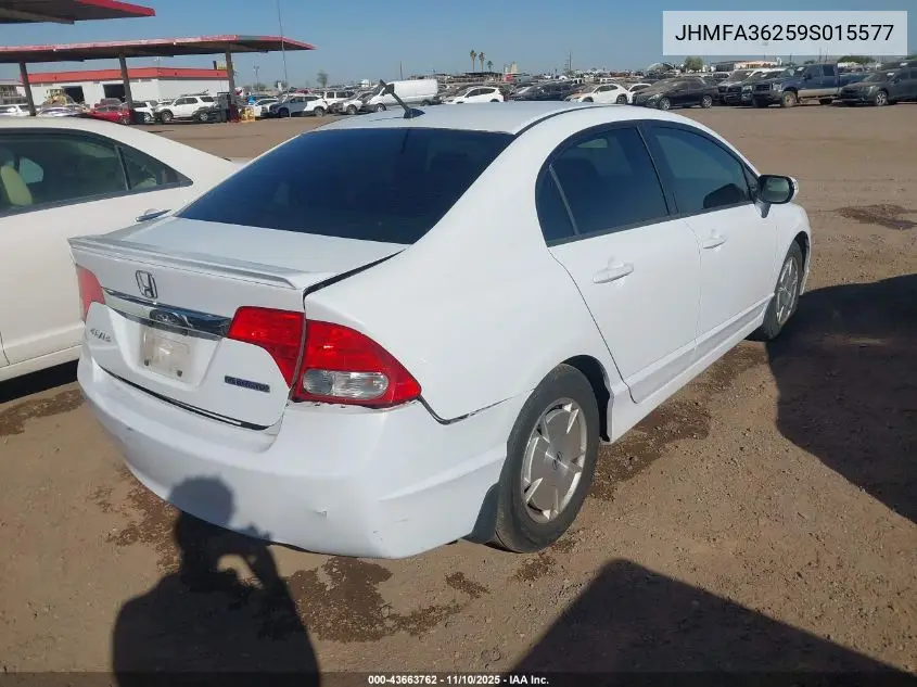 JHMFA36259S015577 2009 Honda Civic Hybrid