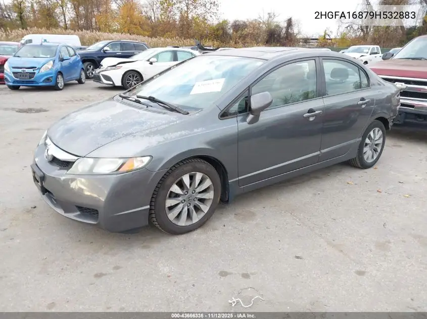 2HGFA16879H532883 2009 Honda Civic Ex