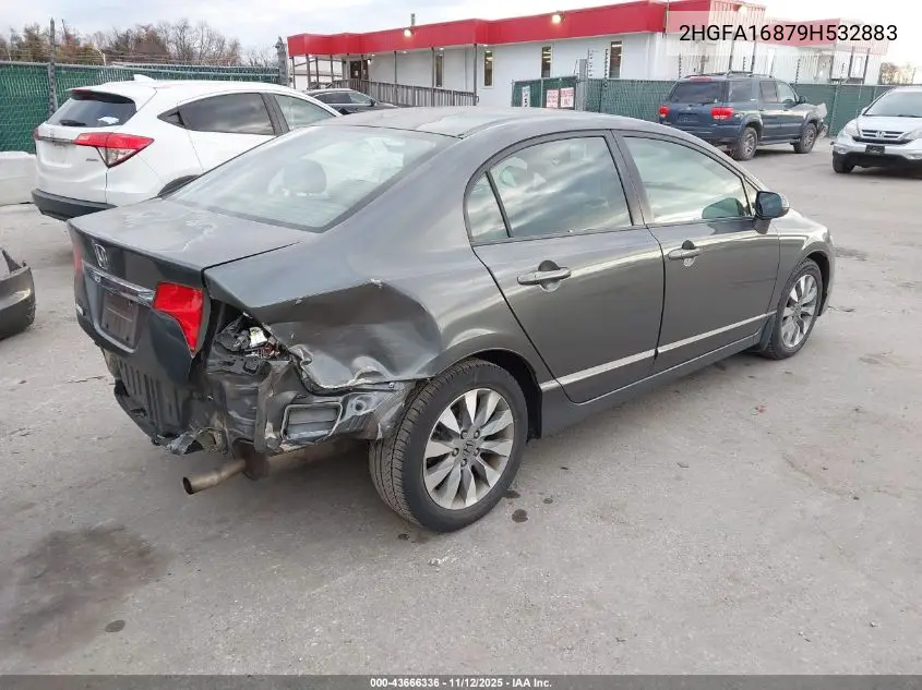 2HGFA16879H532883 2009 Honda Civic Ex