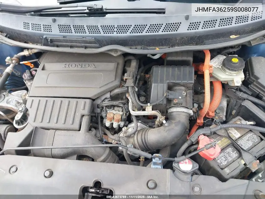 JHMFA36259S008077 2009 Honda Civic Hybrid