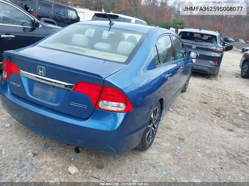JHMFA36259S008077 2009 Honda Civic Hybrid