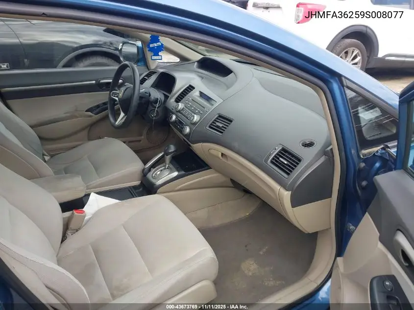 JHMFA36259S008077 2009 Honda Civic Hybrid