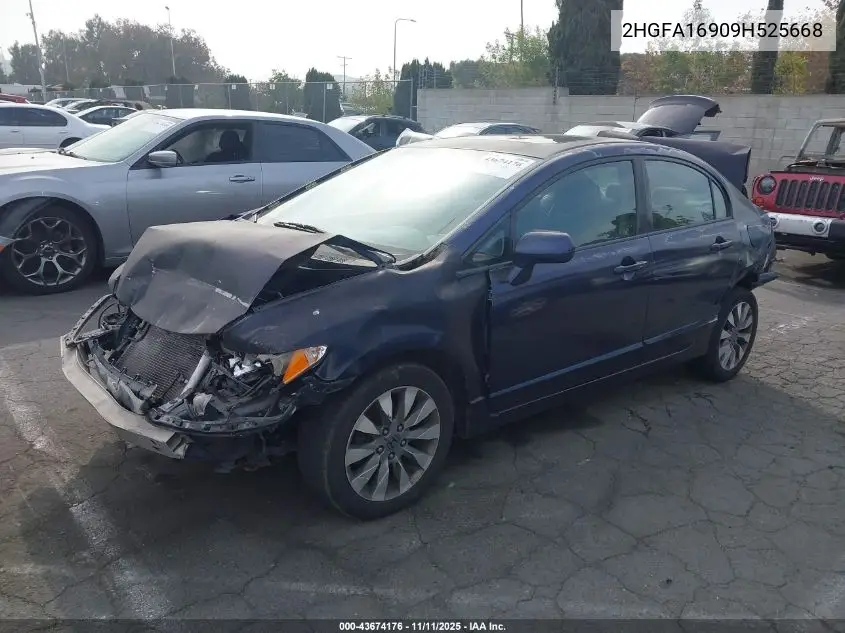 2HGFA16909H525668 2009 Honda Civic Ex-L