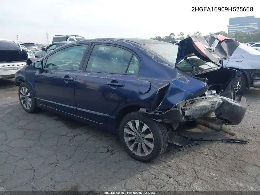 2HGFA16909H525668 2009 Honda Civic Ex-L